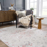 Calum Pink Floral Thick Area Rug - Clearance - Ornate Home