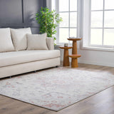 Calum Pink Floral Thick Area Rug - Clearance - Ornate Home