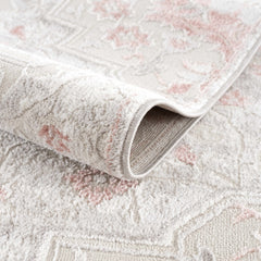 Calum Pink Floral Thick Area Rug - Clearance - Ornate Home
