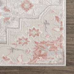 Calum Pink Floral Thick Area Rug - Clearance - Ornate Home