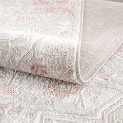 Calum Pink Floral Thick Area Rug - Clearance - Ornate Home