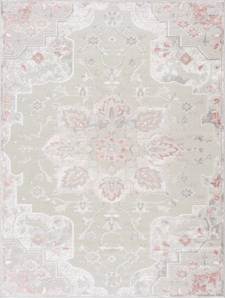 Calum Pink & Gray Area Rug - Clearance - Ornate Home