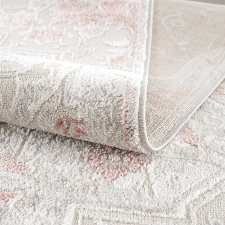 Calum Pink & Gray Area Rug - Clearance - Ornate Home