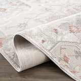 Calum Pink & Gray Area Rug - Clearance - Ornate Home