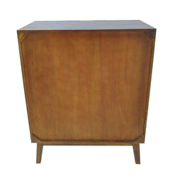 Calvary Gray Stone & Walnut Console Table - Ornate Home