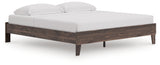 Calverson Brown King Platform Bed (Online Special Price) - Ornate Home