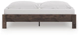 Calverson Brown King Platform Bed (Online Special Price) - Ornate Home