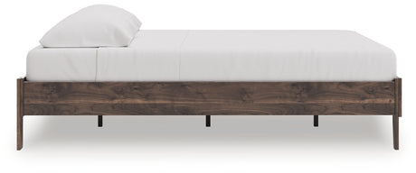 Calverson Brown King Platform Bed - Ornate Home
