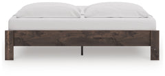 Calverson Brown King Platform Bed - Ornate Home