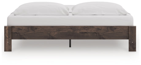 Calverson Brown King Platform Bed - Ornate Home