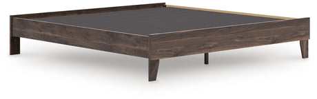 Calverson Brown King Platform Bed - Ornate Home