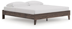 Calverson Brown King Platform Bed - Ornate Home