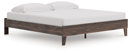 Calverson Brown King Platform Bed - Ornate Home