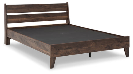 Calverson Mocha Full Panel Platform Bed - Ornate Home