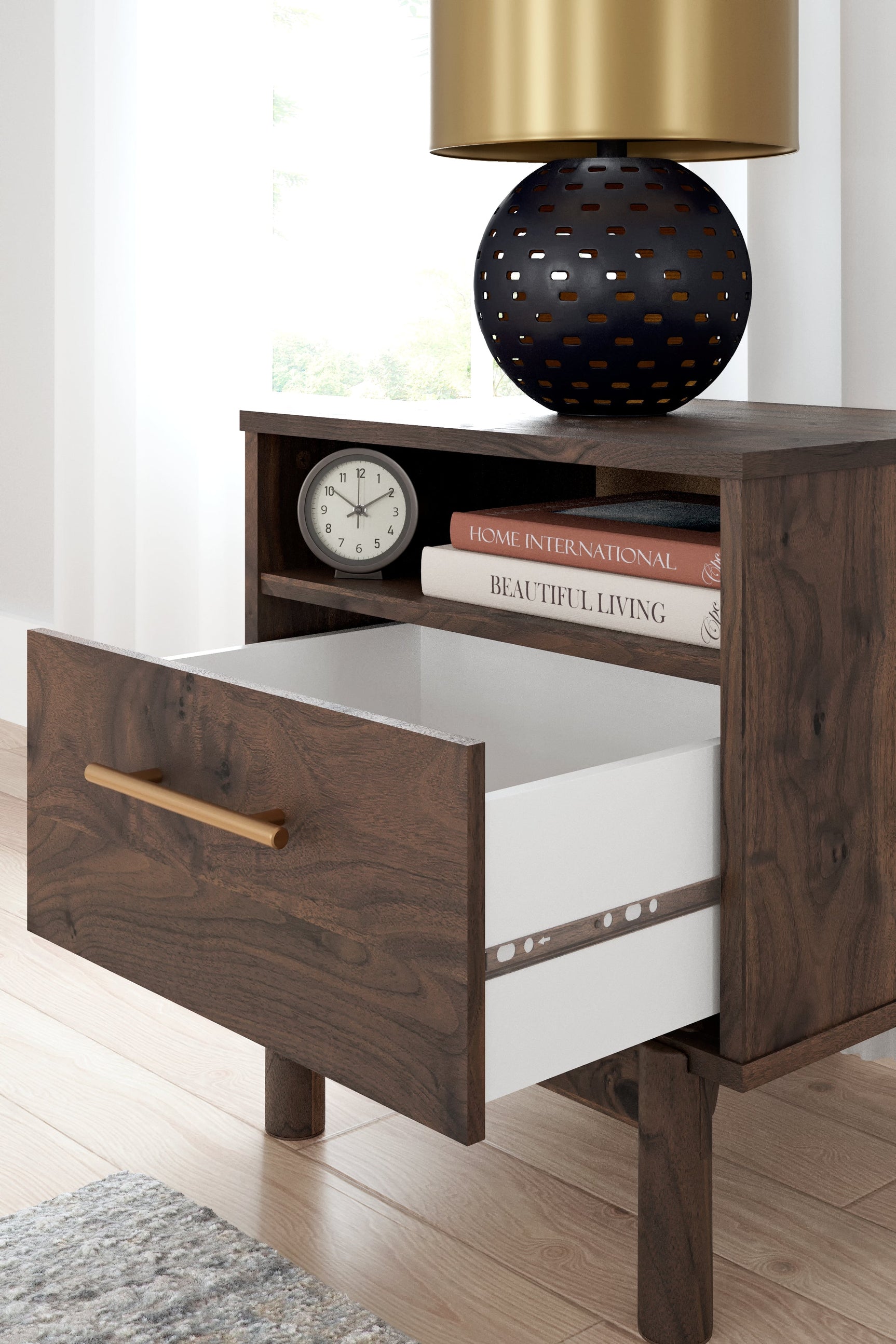 Calverson Mocha Nightstand (Online Special Price) - Ornate Home