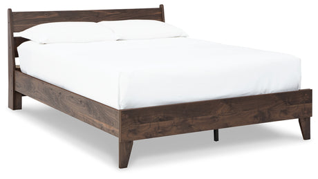 Calverson Mocha Queen Panel Platform Bed - Ornate Home