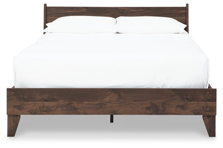 Calverson Mocha Queen Panel Platform Bed - Ornate Home