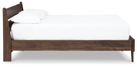 Calverson Mocha Queen Panel Platform Bed - Ornate Home