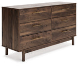 Calverson Mocha Queen Panel Platform Bed with Dresser and Nightstand (Online Special Price) - Ornate Home