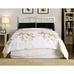 Calvin Black/Chrome Cal.King Bed - Ornate Home