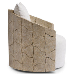 Calypso Sea Oat Outdoor Swivel Chair - Ornate Home