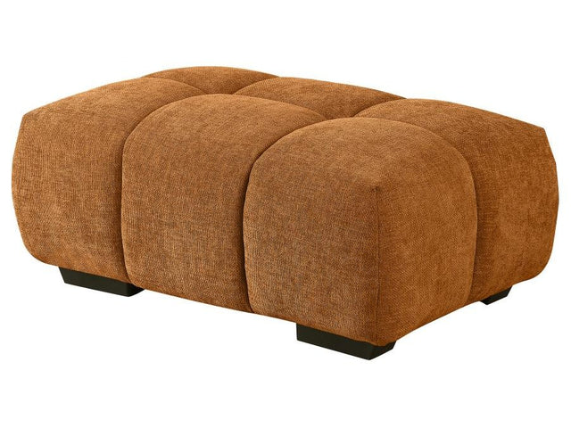 Camacho Orange Tufted Ottoman - Ornate Home