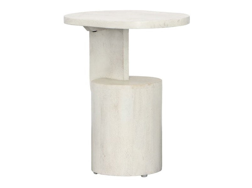 Camarena Whitewash Side Table - Ornate Home