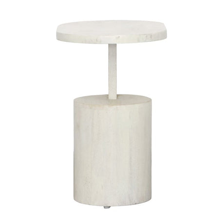 Camarena Whitewash Side Table - Ornate Home