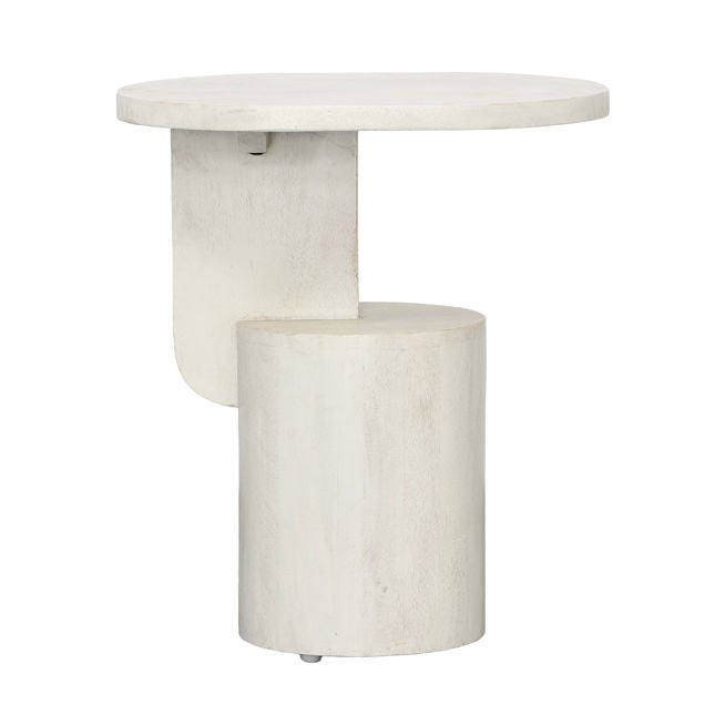 Camarena Whitewash Side Table - Ornate Home