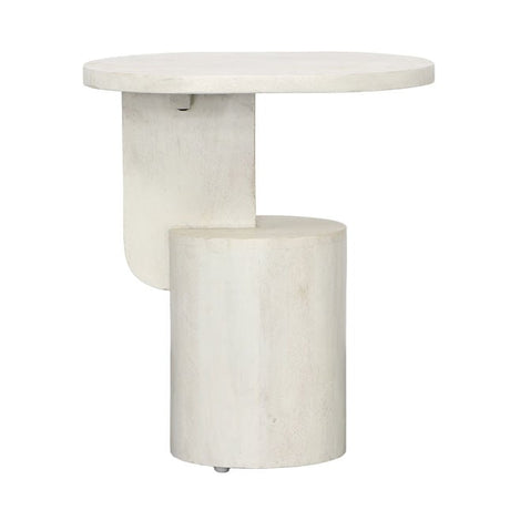Camarena Whitewash Side Table - Ornate Home