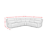 Camaro Nugget Grey 6-Piece Sectional