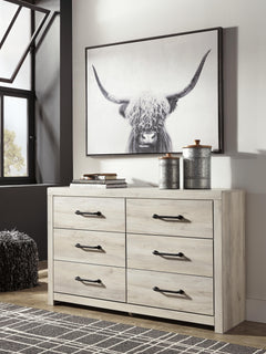 Cambeck Brown/Whitewash King Panel Storage Bed, Dresser and Nightstand - Ornate Home