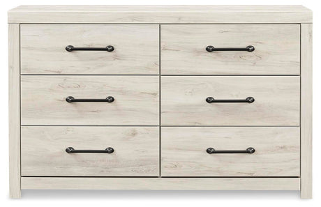 Cambeck Brown/Whitewash King Panel Storage Bed, Dresser and Nightstand - Ornate Home