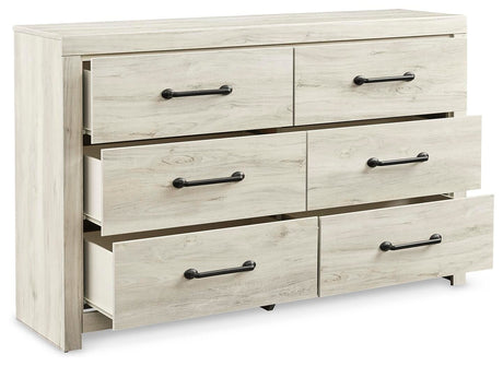 Cambeck Brown/Whitewash King Panel Storage Bed, Dresser and Nightstand - Ornate Home
