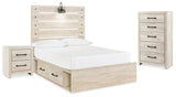 Cambeck Full Panel Bedroom Set with Storage, Chest and Nightstand (Online Special Price) - Ornate Home