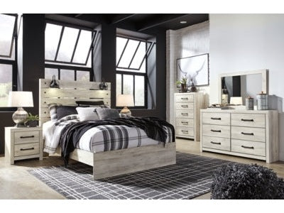 Cambeck Queen Panel Bedroom Set with Dresser, Mirror, Chest and Nightstand - Ornate Home