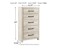 Cambeck Whitewash Chest of Drawers - Ornate Home