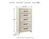 Cambeck Whitewash Full Panel Bed, Dresser, Chest and Nightstand (Online Special Price) - Ornate Home