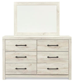 Cambeck Whitewash Full Panel Bed, Dresser, Mirror and 2 Nightstands - Ornate Home