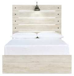 Cambeck Whitewash Full Panel Bed, Dresser, Mirror and 2 Nightstands - Ornate Home