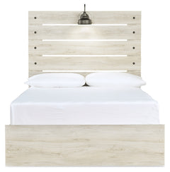 Cambeck Whitewash Full Panel Bed, Dresser and Mirror - Ornate Home