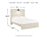 Cambeck Whitewash Full Panel Bed, Dresser and Mirror - Ornate Home
