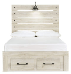 Cambeck Whitewash Full Panel Bed, Dresser and Nightstand - Ornate Home