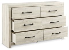 Cambeck Whitewash Full Panel Bedroom Set with Storage, Dresser and Nightstand - Ornate Home