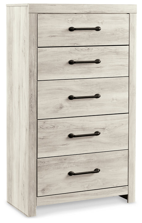 Cambeck Whitewash Full Panel Storage Bed, 2 Chests and 1 Nightstand - Ornate Home