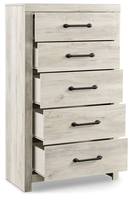 Cambeck Whitewash Full Panel Storage Bed, 2 Chests and 1 Nightstand - Ornate Home