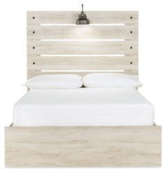 Cambeck Whitewash Full Panel Storage Bedroom Set with Dresser, Mirror and Nightstand - Ornate Home