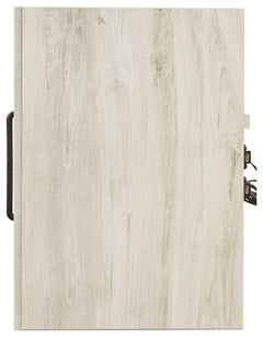 Cambeck Whitewash Full Panel Storage Bedroom Set with Dresser, Mirror and Nightstand - Ornate Home