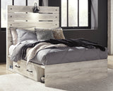 Cambeck Whitewash Full Panel Storage Bedroom Set with Dresser and Nightstand (Online Special Price) - Ornate Home