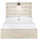 Cambeck Whitewash Full Panel Youth Bed w/ 2 Storage Drawers - Ornate Home